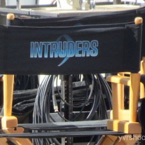 INTRUDERS with John Simm films Near Waterfront Station in Vancouver
